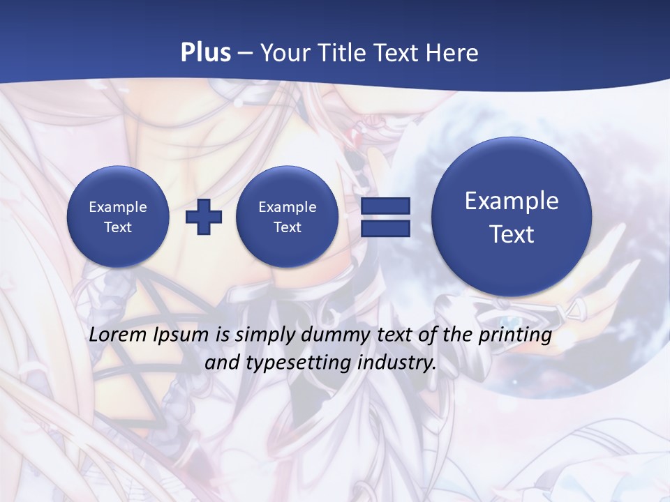 A Beautiful Anime Girl Powerpoint Presentation PowerPoint Template