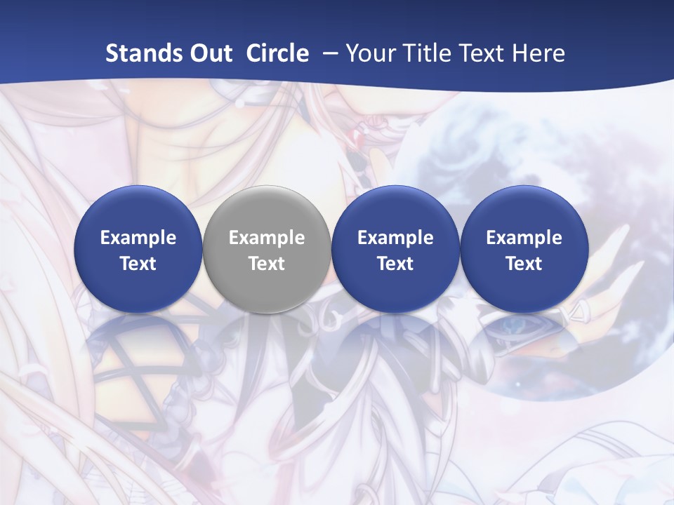 A Beautiful Anime Girl Powerpoint Presentation PowerPoint Template