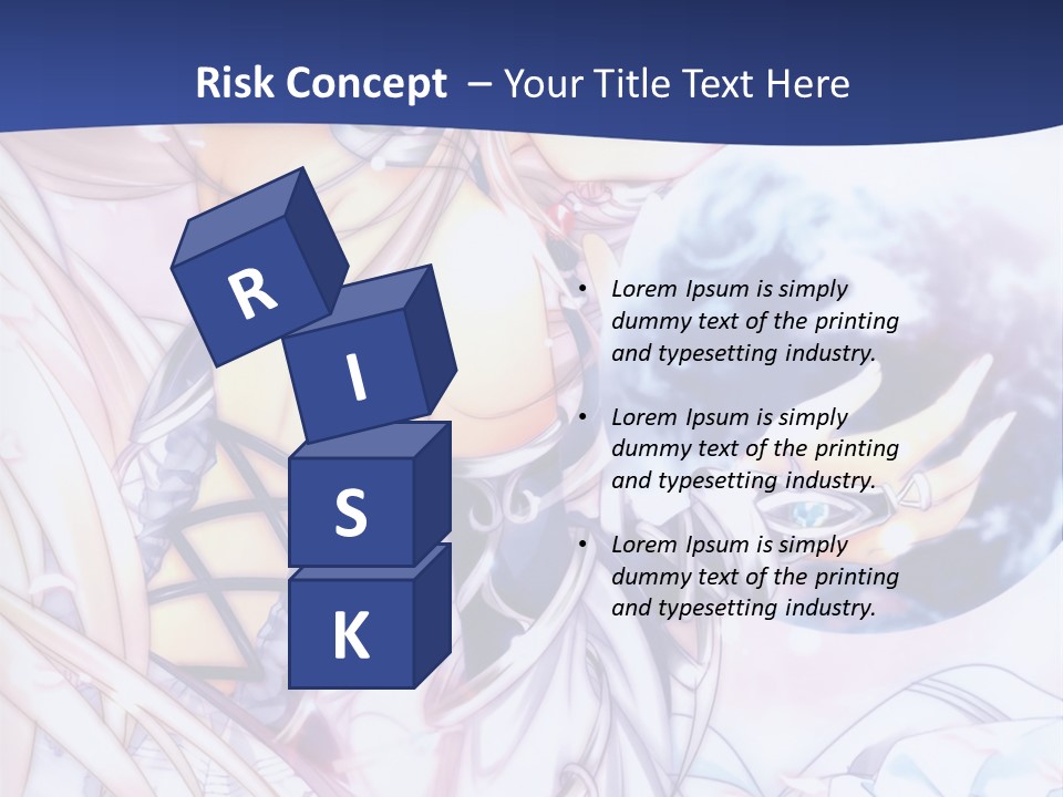 A Beautiful Anime Girl Powerpoint Presentation PowerPoint Template