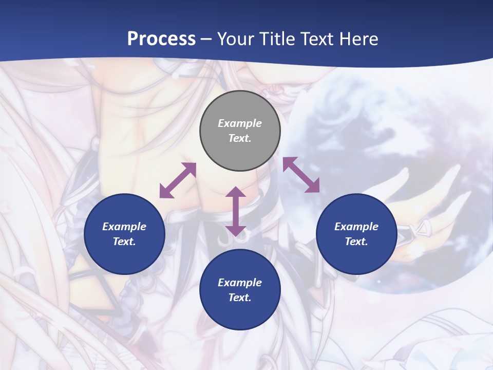 A Beautiful Anime Girl Powerpoint Presentation PowerPoint Template