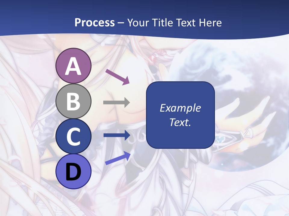 A Beautiful Anime Girl Powerpoint Presentation PowerPoint Template