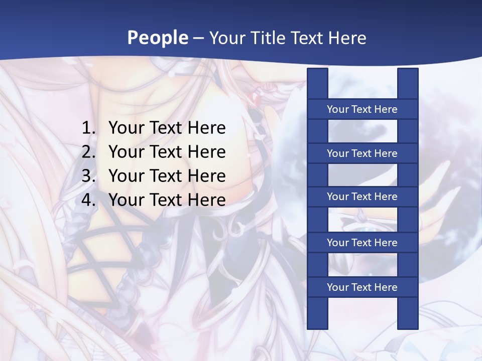 A Beautiful Anime Girl Powerpoint Presentation PowerPoint Template
