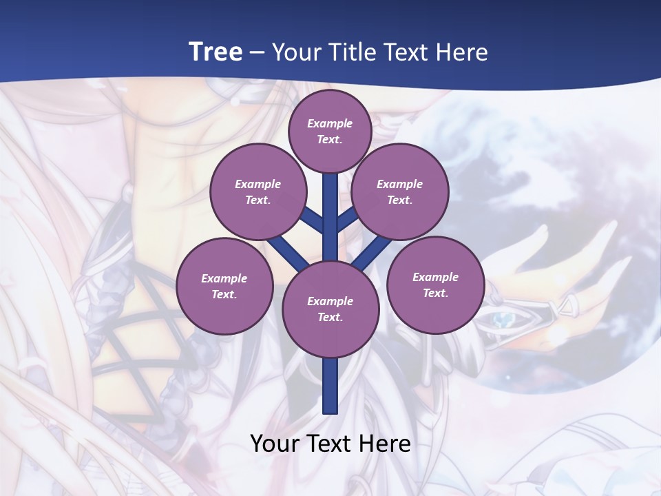A Beautiful Anime Girl Powerpoint Presentation PowerPoint Template