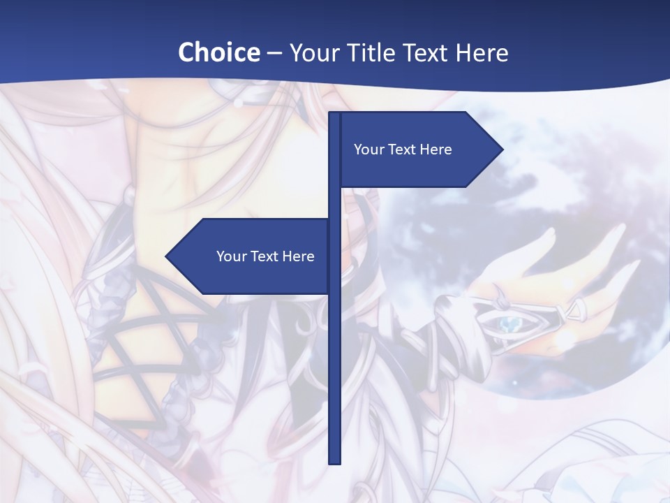 A Beautiful Anime Girl Powerpoint Presentation PowerPoint Template