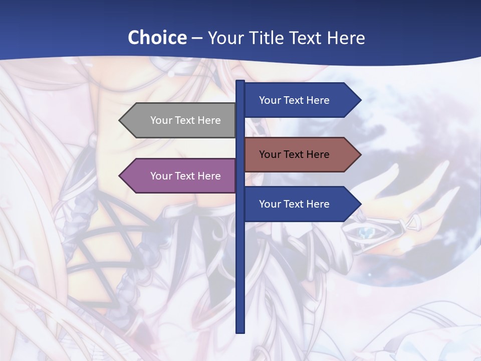 A Beautiful Anime Girl Powerpoint Presentation PowerPoint Template