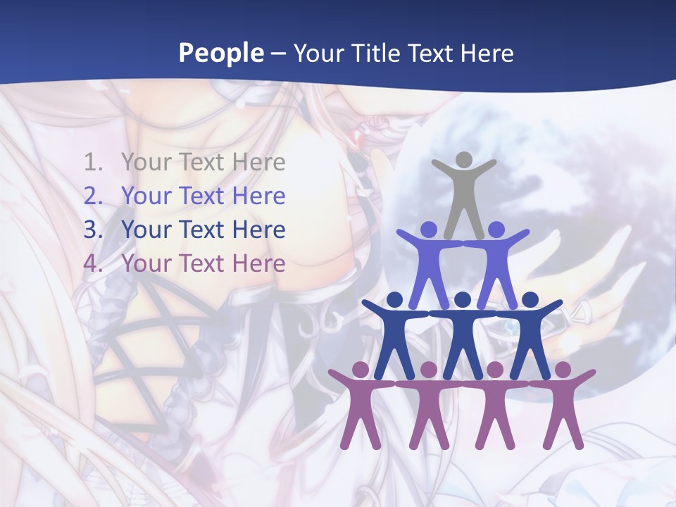 A Beautiful Anime Girl Powerpoint Presentation PowerPoint Template