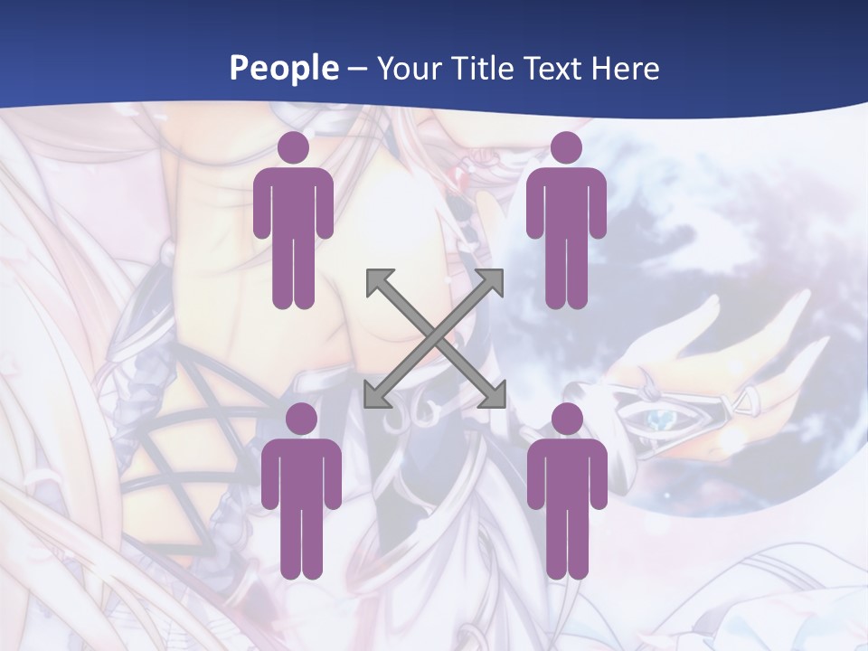 A Beautiful Anime Girl Powerpoint Presentation PowerPoint Template