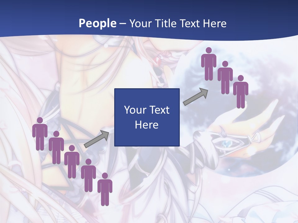 A Beautiful Anime Girl Powerpoint Presentation PowerPoint Template