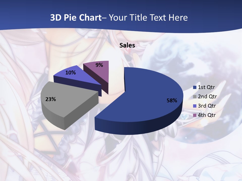 A Beautiful Anime Girl Powerpoint Presentation PowerPoint Template