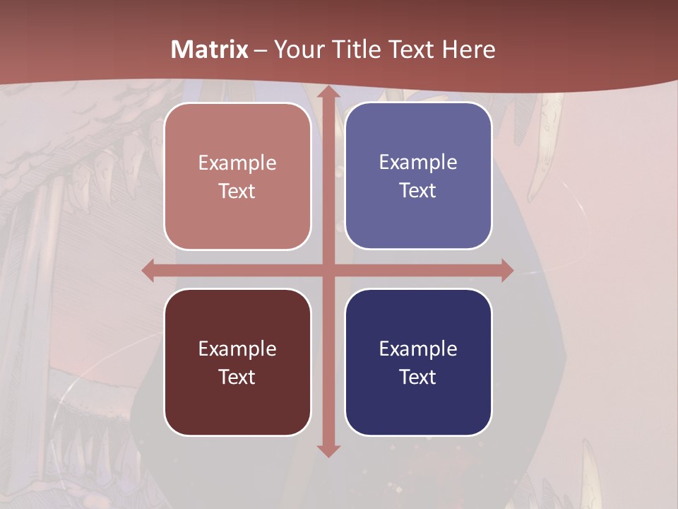 A Woman In A Blue Dress With A Sword In Her Hand PowerPoint Template