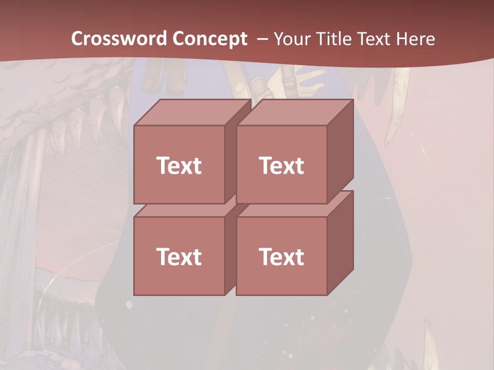 A Woman In A Blue Dress With A Sword In Her Hand PowerPoint Template