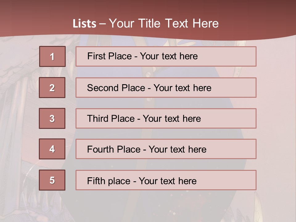 A Woman In A Blue Dress With A Sword In Her Hand PowerPoint Template