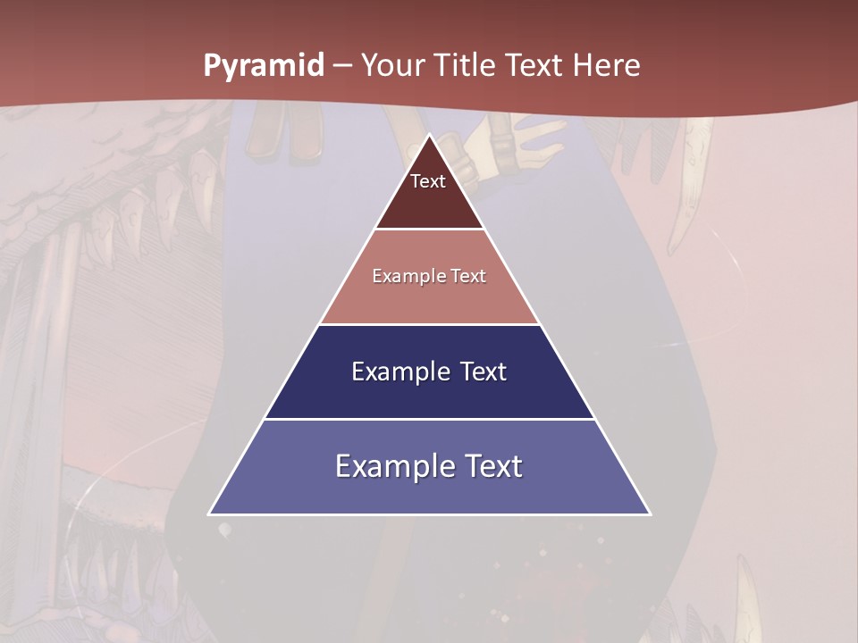 A Woman In A Blue Dress With A Sword In Her Hand PowerPoint Template