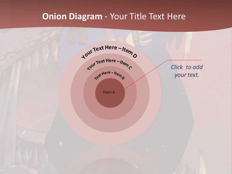 A Woman In A Blue Dress With A Sword In Her Hand PowerPoint Template