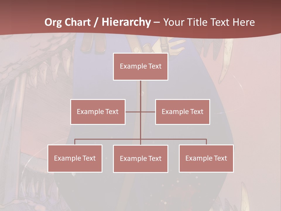 A Woman In A Blue Dress With A Sword In Her Hand PowerPoint Template