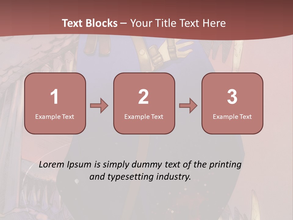 A Woman In A Blue Dress With A Sword In Her Hand PowerPoint Template