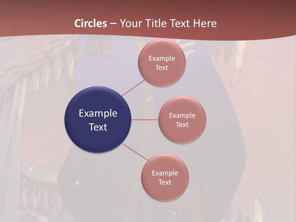 A Woman In A Blue Dress With A Sword In Her Hand PowerPoint Template