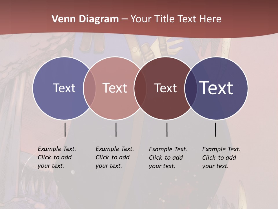 A Woman In A Blue Dress With A Sword In Her Hand PowerPoint Template