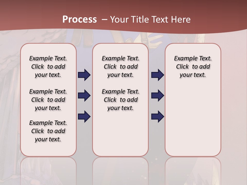 A Woman In A Blue Dress With A Sword In Her Hand PowerPoint Template