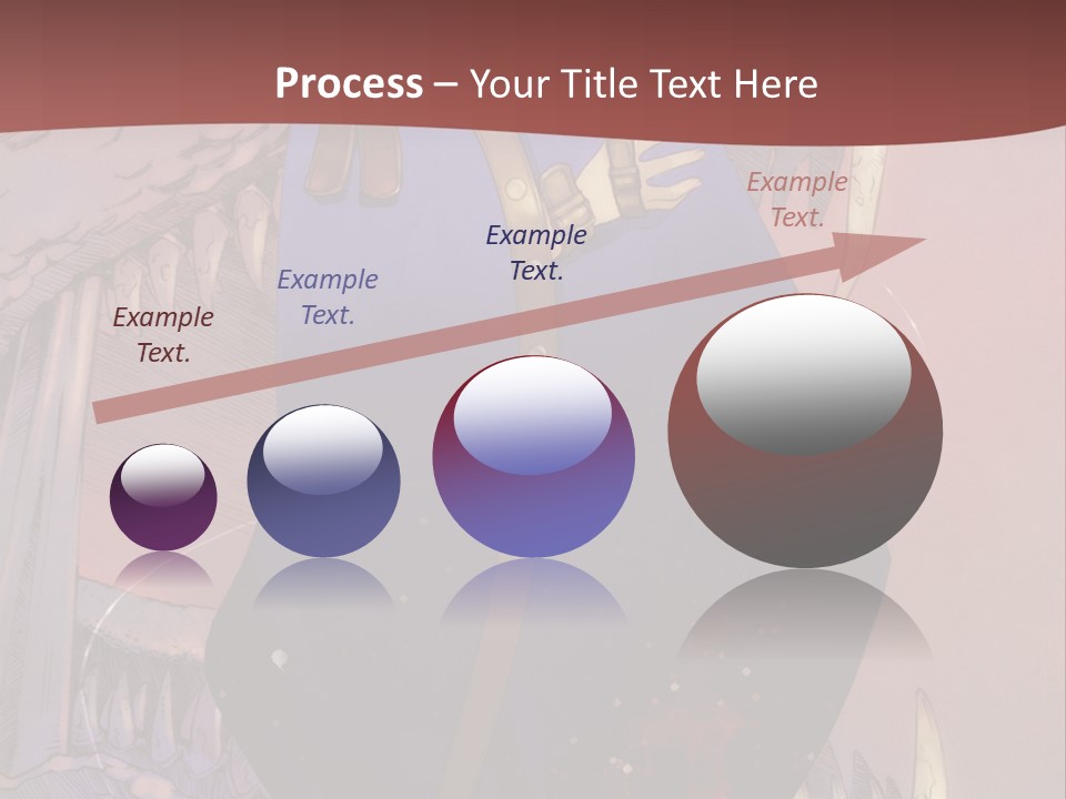 A Woman In A Blue Dress With A Sword In Her Hand PowerPoint Template