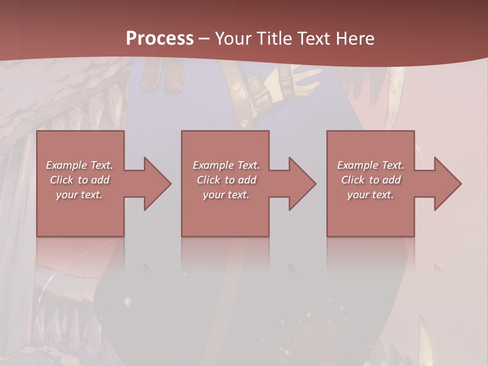 A Woman In A Blue Dress With A Sword In Her Hand PowerPoint Template