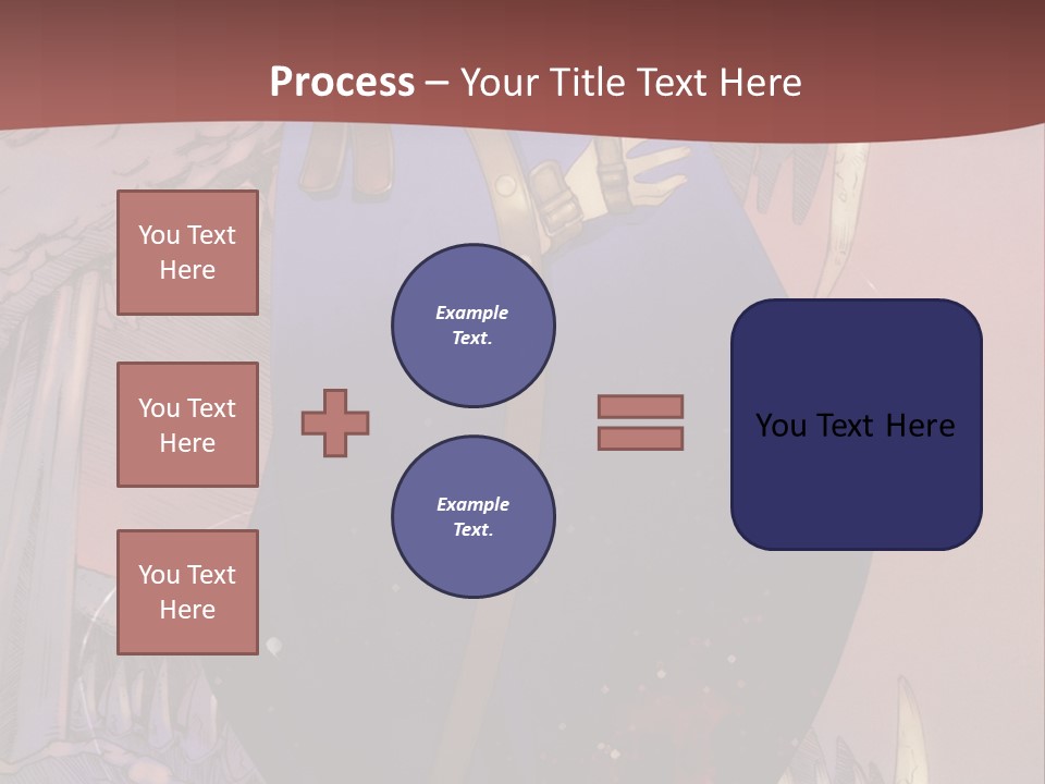 A Woman In A Blue Dress With A Sword In Her Hand PowerPoint Template