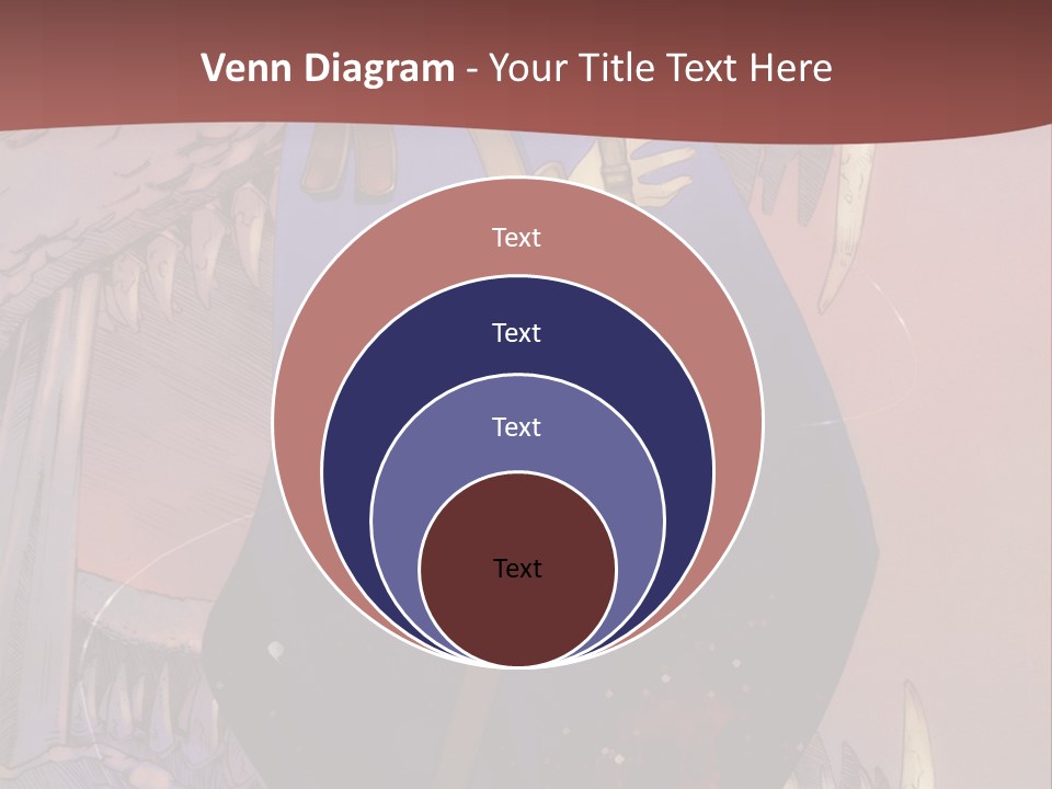 A Woman In A Blue Dress With A Sword In Her Hand PowerPoint Template