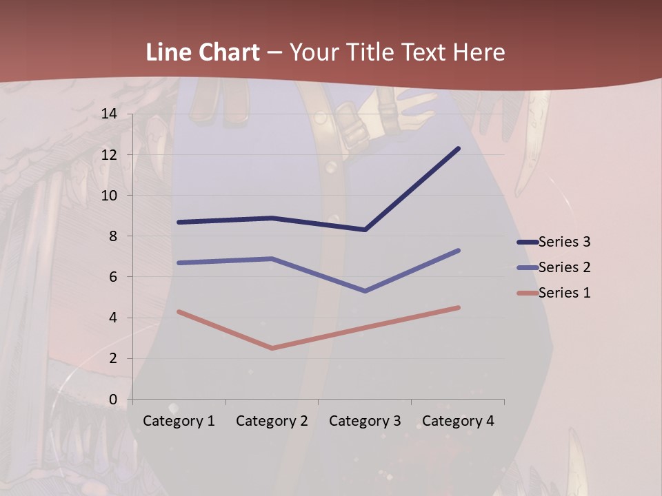 A Woman In A Blue Dress With A Sword In Her Hand PowerPoint Template