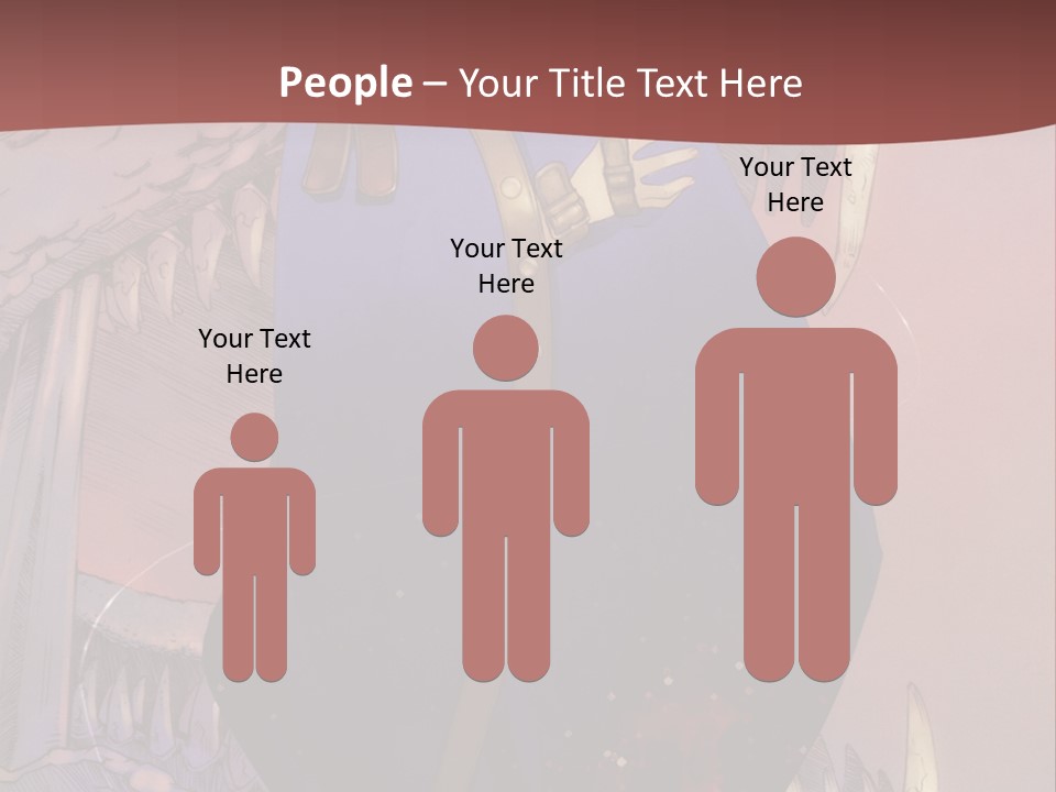 A Woman In A Blue Dress With A Sword In Her Hand PowerPoint Template