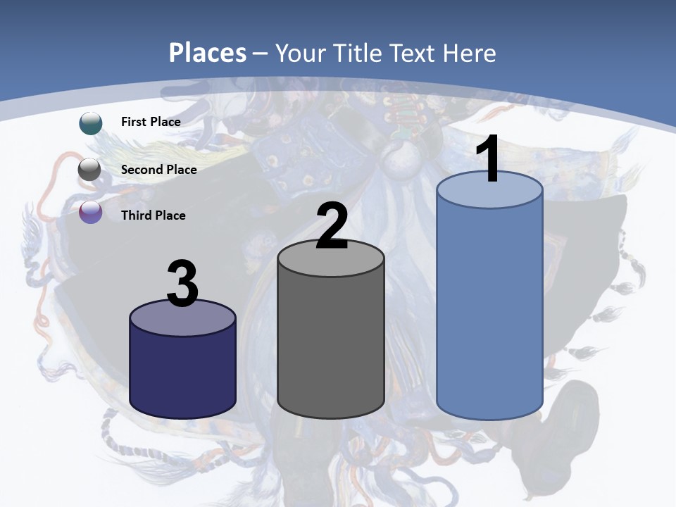 A Woman In A Blue Dress Powerpoint Presentation PowerPoint Template