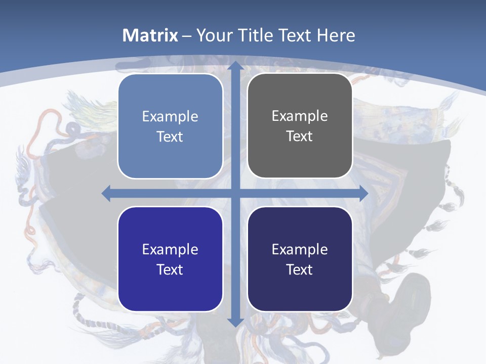 A Woman In A Blue Dress Powerpoint Presentation PowerPoint Template