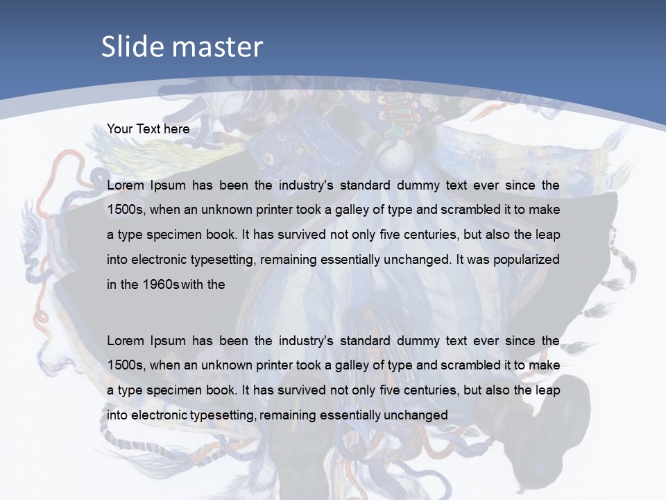 A Woman In A Blue Dress Powerpoint Presentation PowerPoint Template