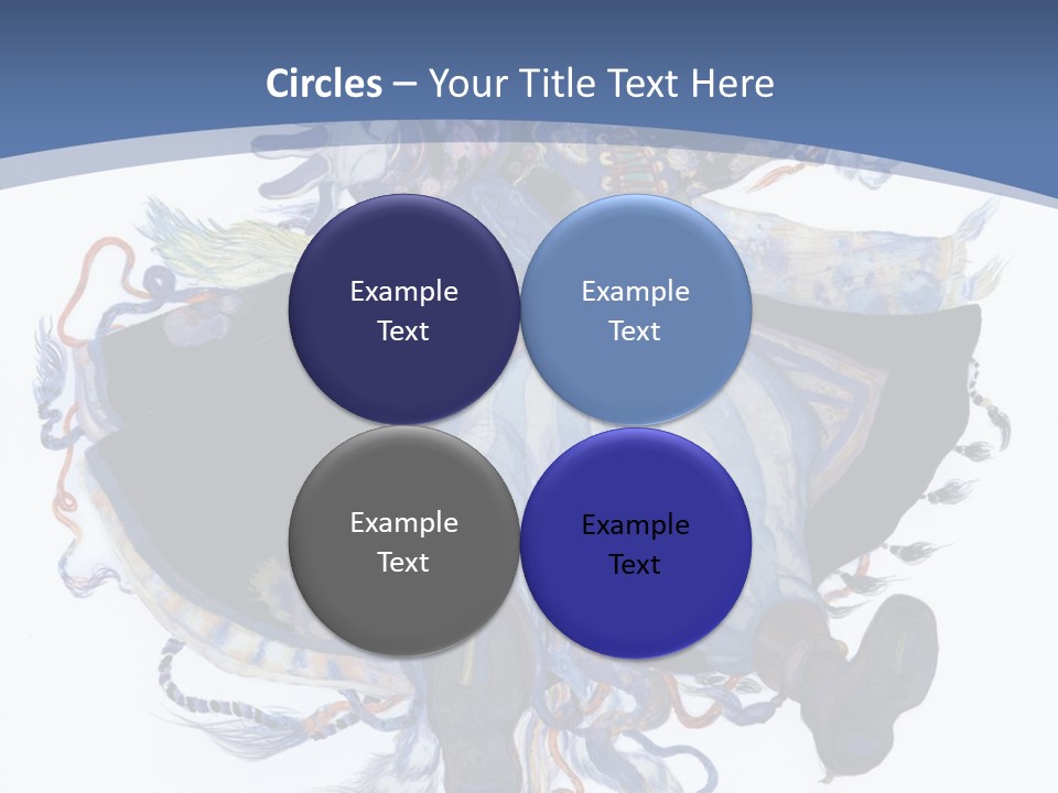 A Woman In A Blue Dress Powerpoint Presentation PowerPoint Template