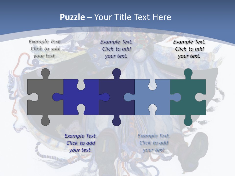 A Woman In A Blue Dress Powerpoint Presentation PowerPoint Template