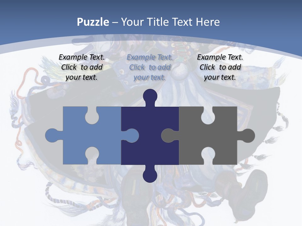 A Woman In A Blue Dress Powerpoint Presentation PowerPoint Template