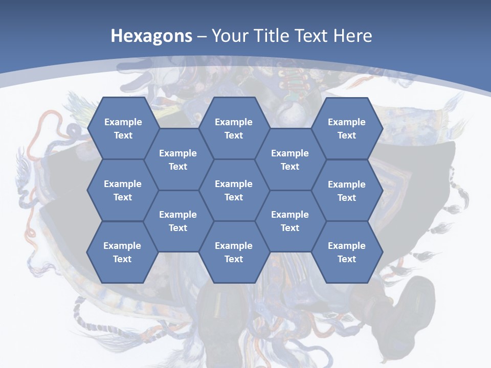 A Woman In A Blue Dress Powerpoint Presentation PowerPoint Template