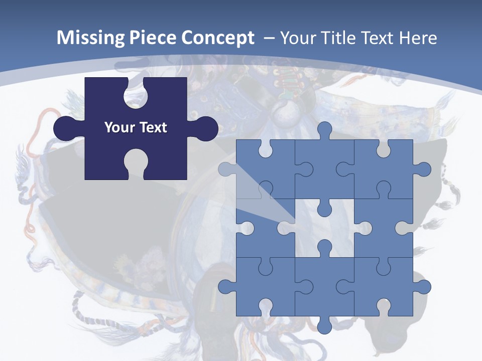 A Woman In A Blue Dress Powerpoint Presentation PowerPoint Template