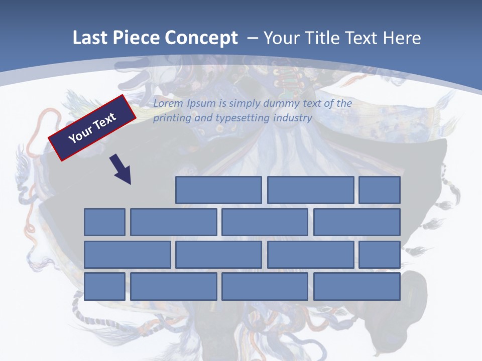 A Woman In A Blue Dress Powerpoint Presentation PowerPoint Template