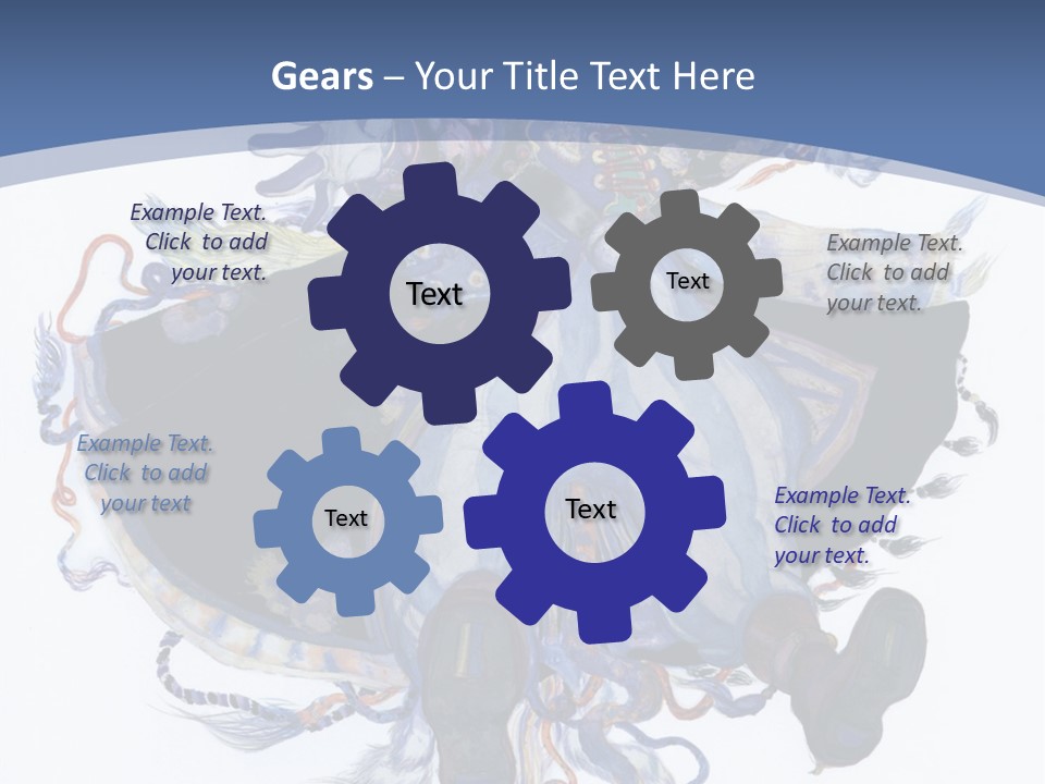 A Woman In A Blue Dress Powerpoint Presentation PowerPoint Template