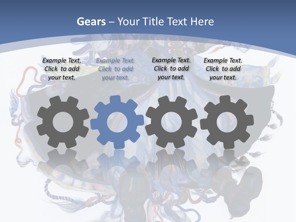 A Woman In A Blue Dress Powerpoint Presentation PowerPoint Template