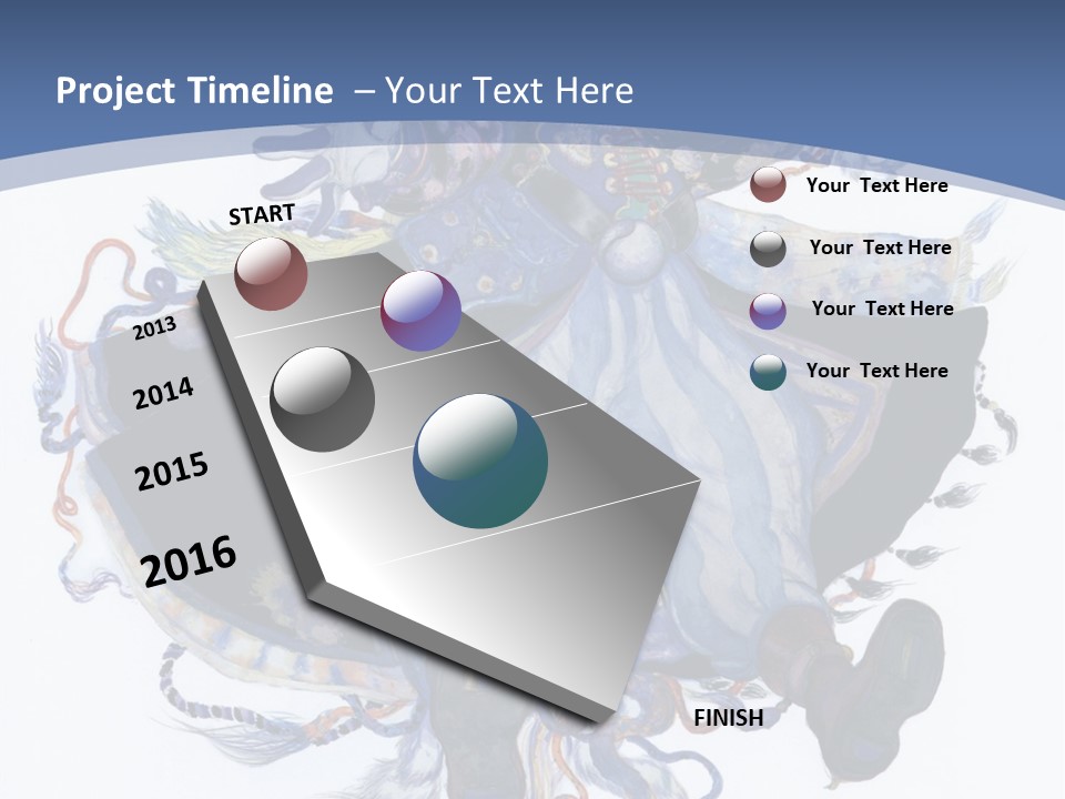 A Woman In A Blue Dress Powerpoint Presentation PowerPoint Template