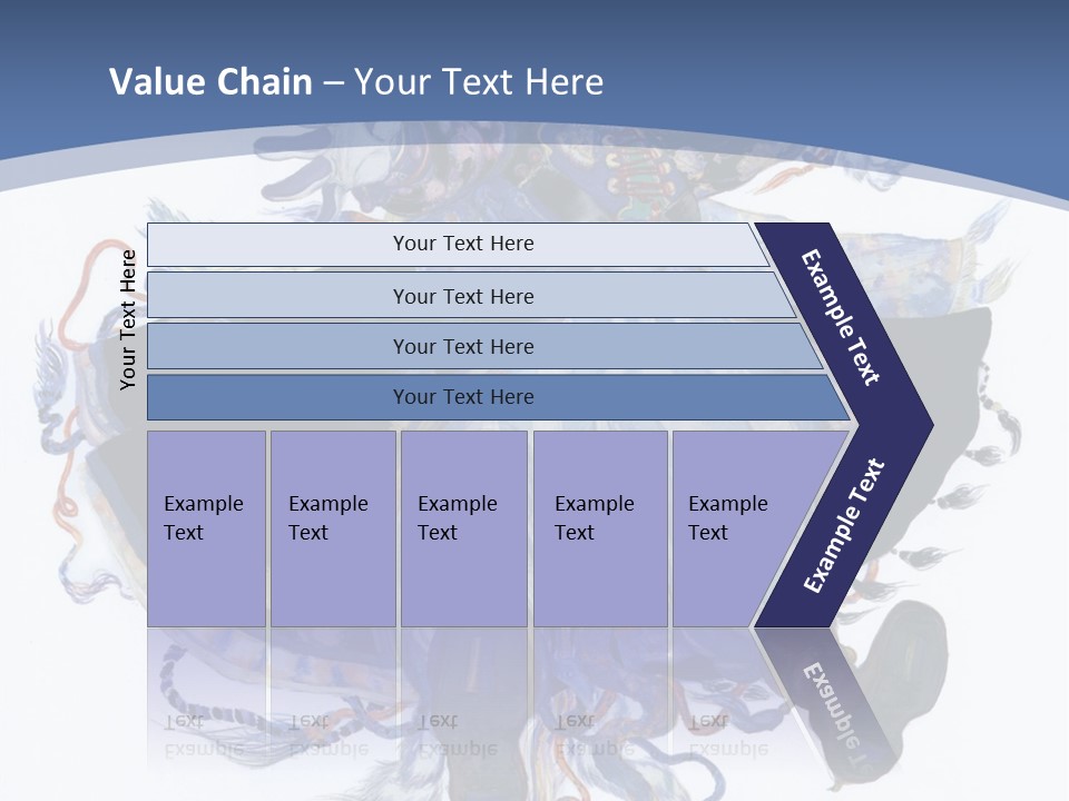 A Woman In A Blue Dress Powerpoint Presentation PowerPoint Template