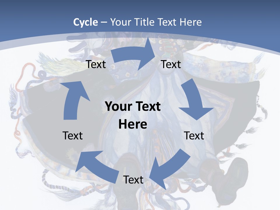 A Woman In A Blue Dress Powerpoint Presentation PowerPoint Template