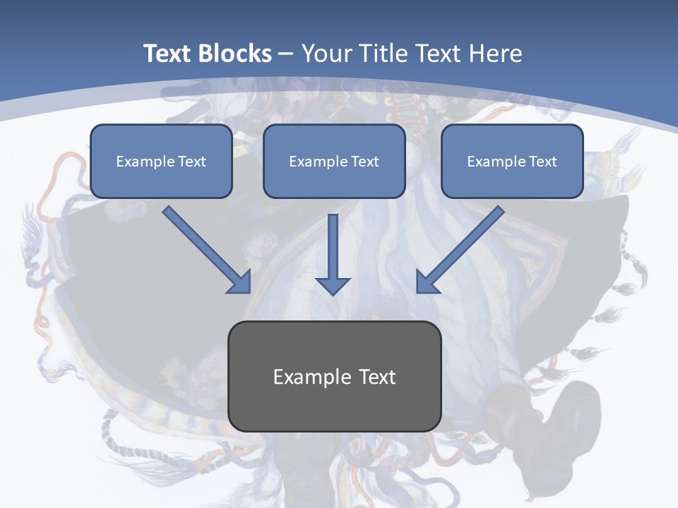 A Woman In A Blue Dress Powerpoint Presentation PowerPoint Template