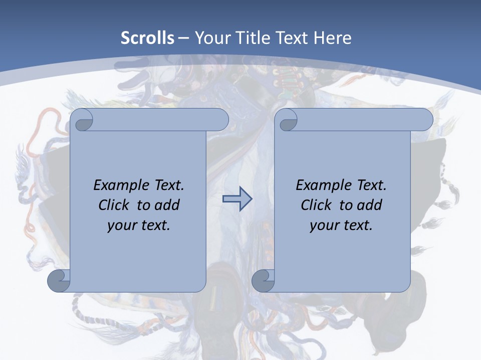A Woman In A Blue Dress Powerpoint Presentation PowerPoint Template