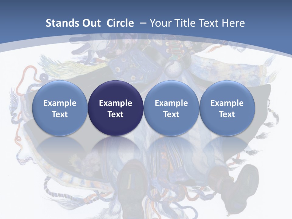 A Woman In A Blue Dress Powerpoint Presentation PowerPoint Template