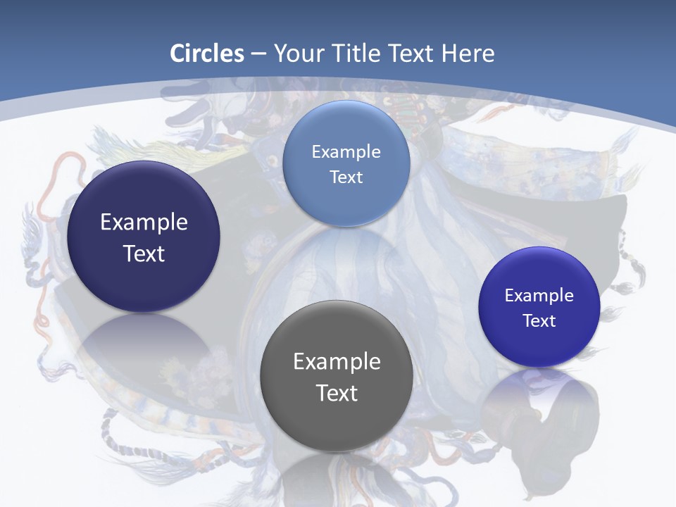 A Woman In A Blue Dress Powerpoint Presentation PowerPoint Template