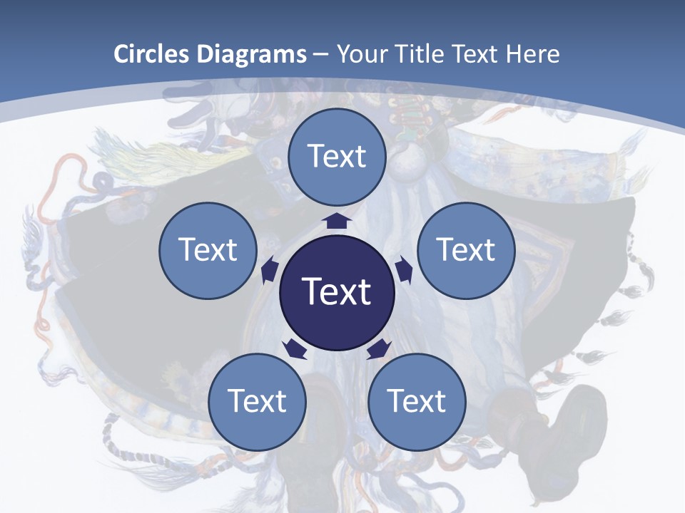 A Woman In A Blue Dress Powerpoint Presentation PowerPoint Template