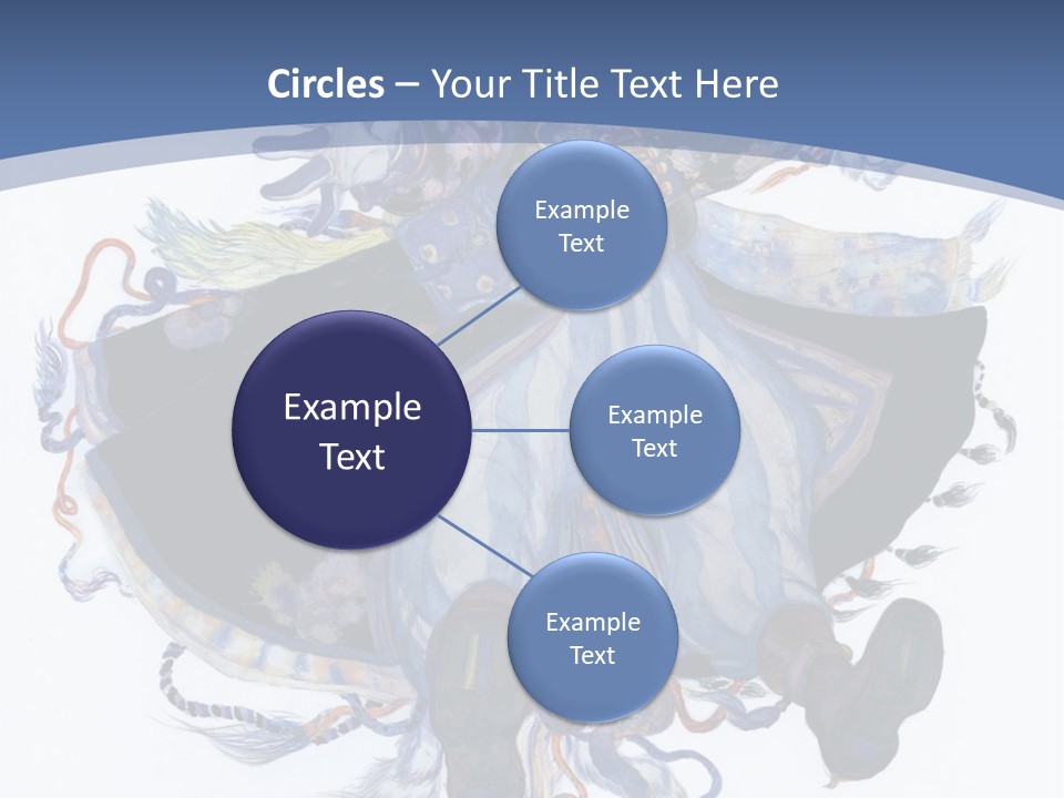 A Woman In A Blue Dress Powerpoint Presentation PowerPoint Template