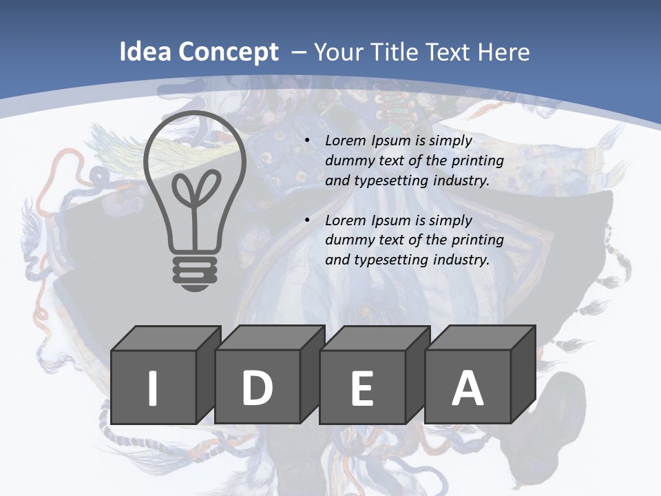 A Woman In A Blue Dress Powerpoint Presentation PowerPoint Template